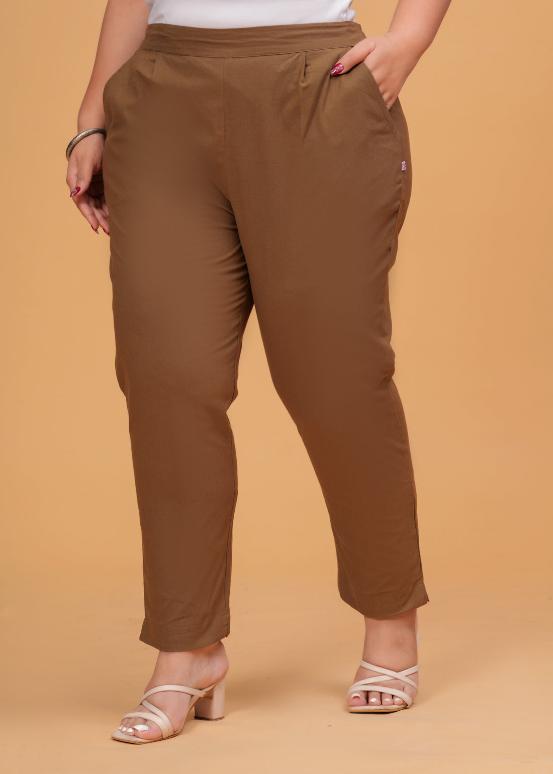 Coffee Brown Cotton Pant