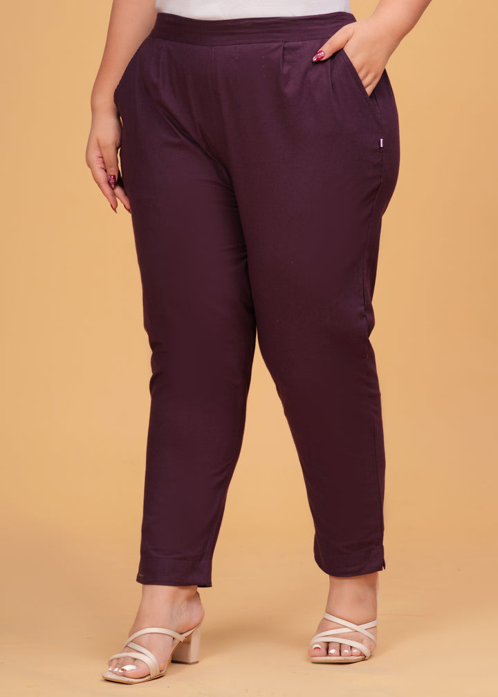 Purple Cotton Pant