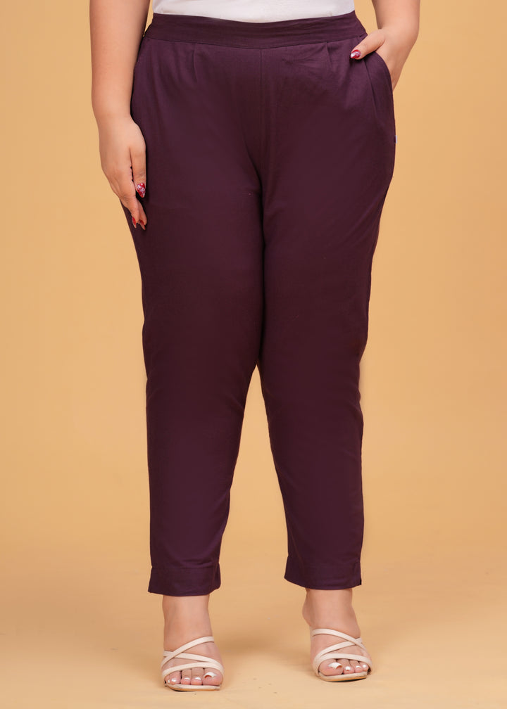 Purple Cotton Pant