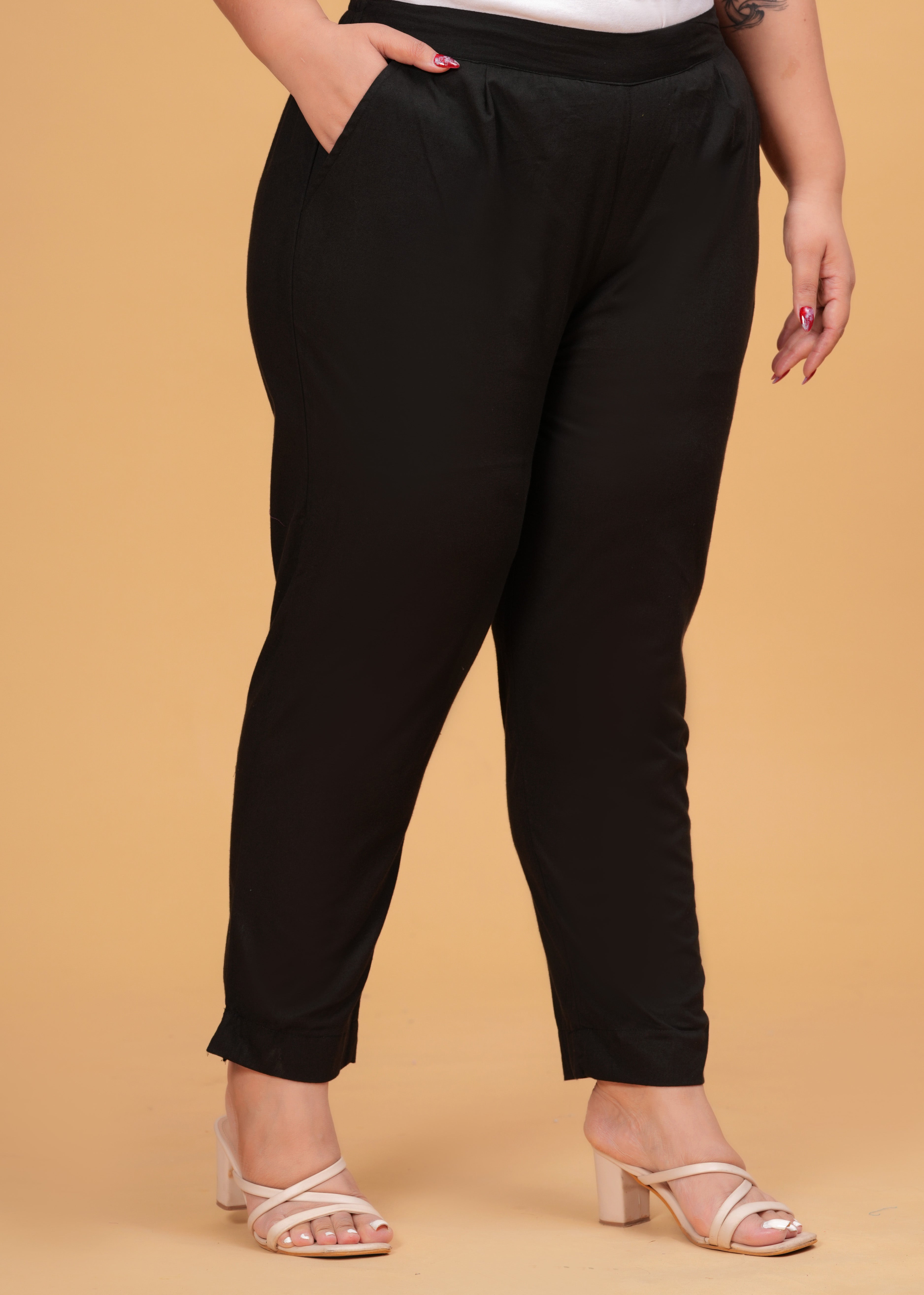 Black Cotton Pant