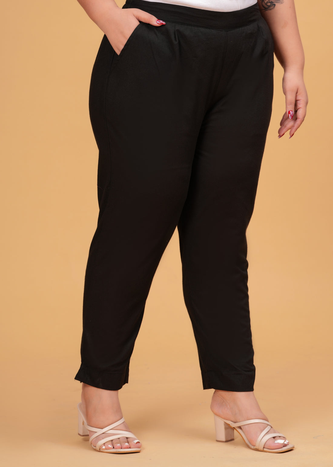 Black Cotton Pant