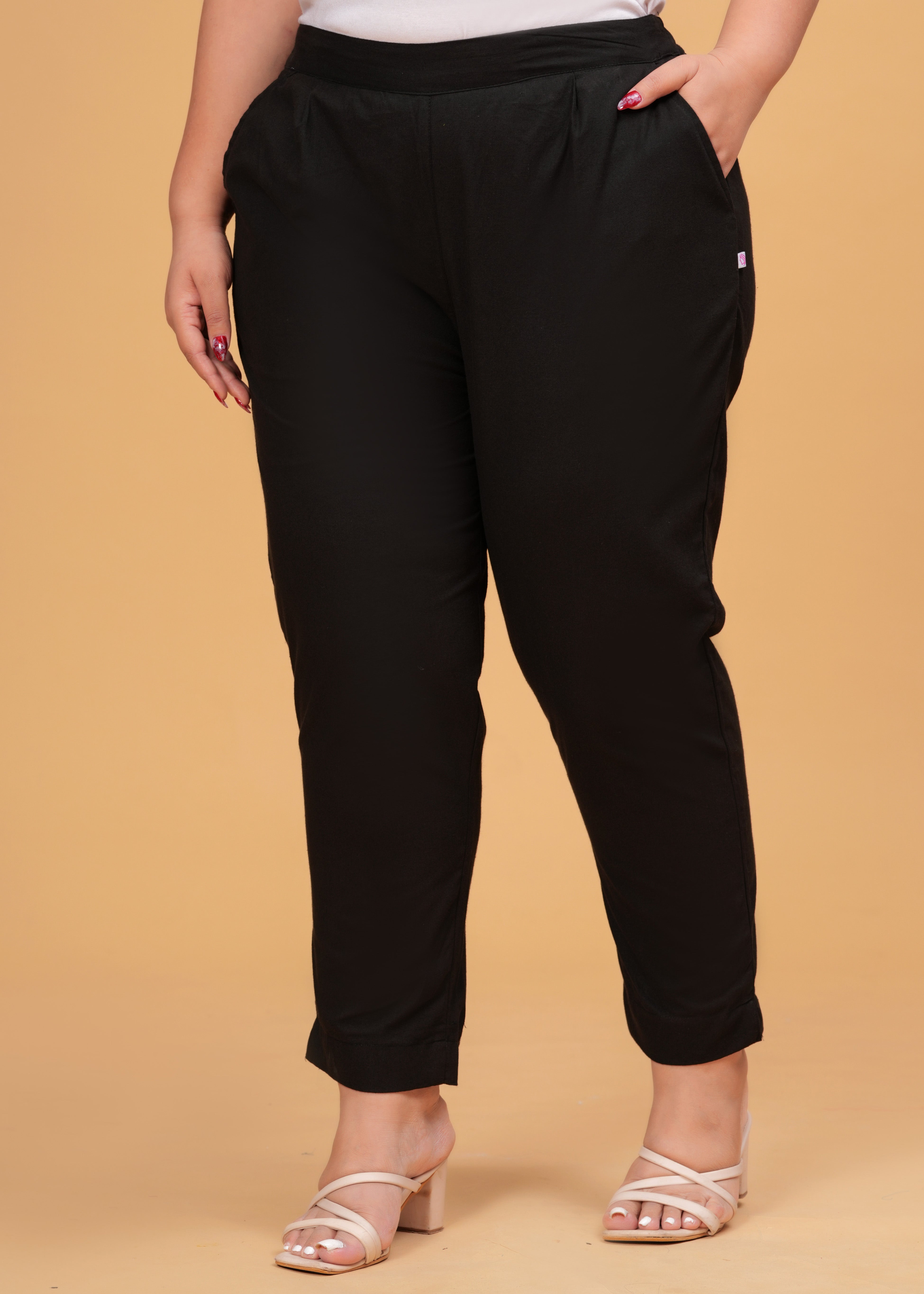 Black Cotton Pant