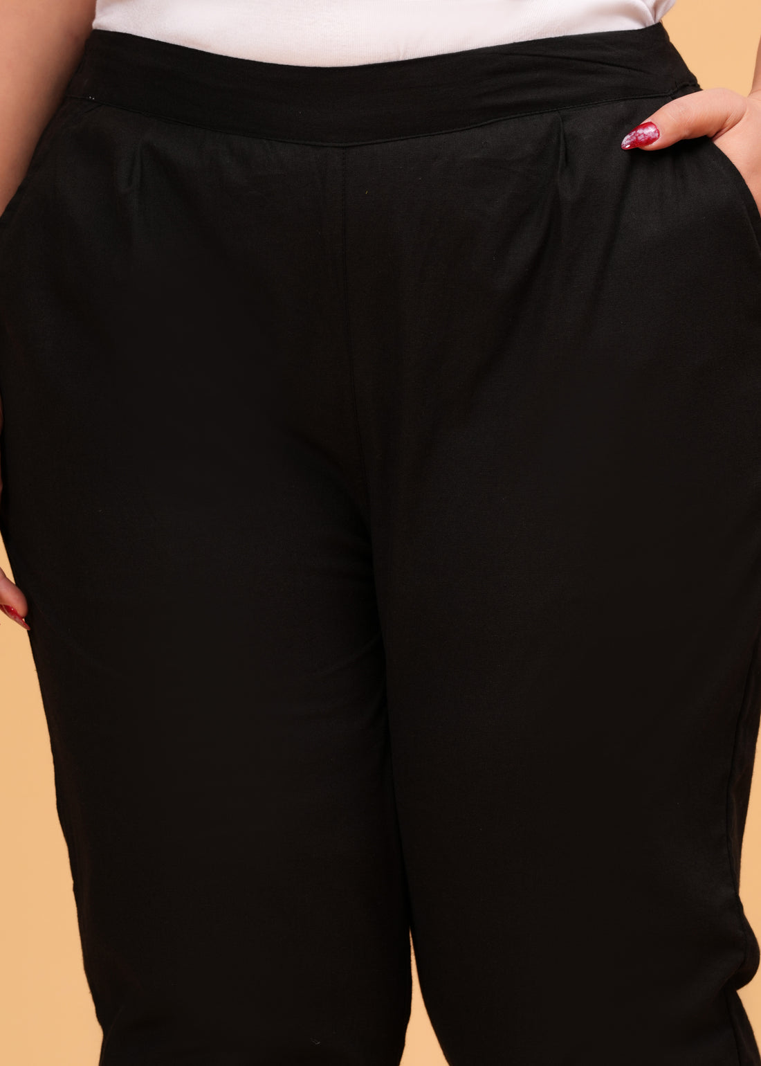 Black Cotton Pant