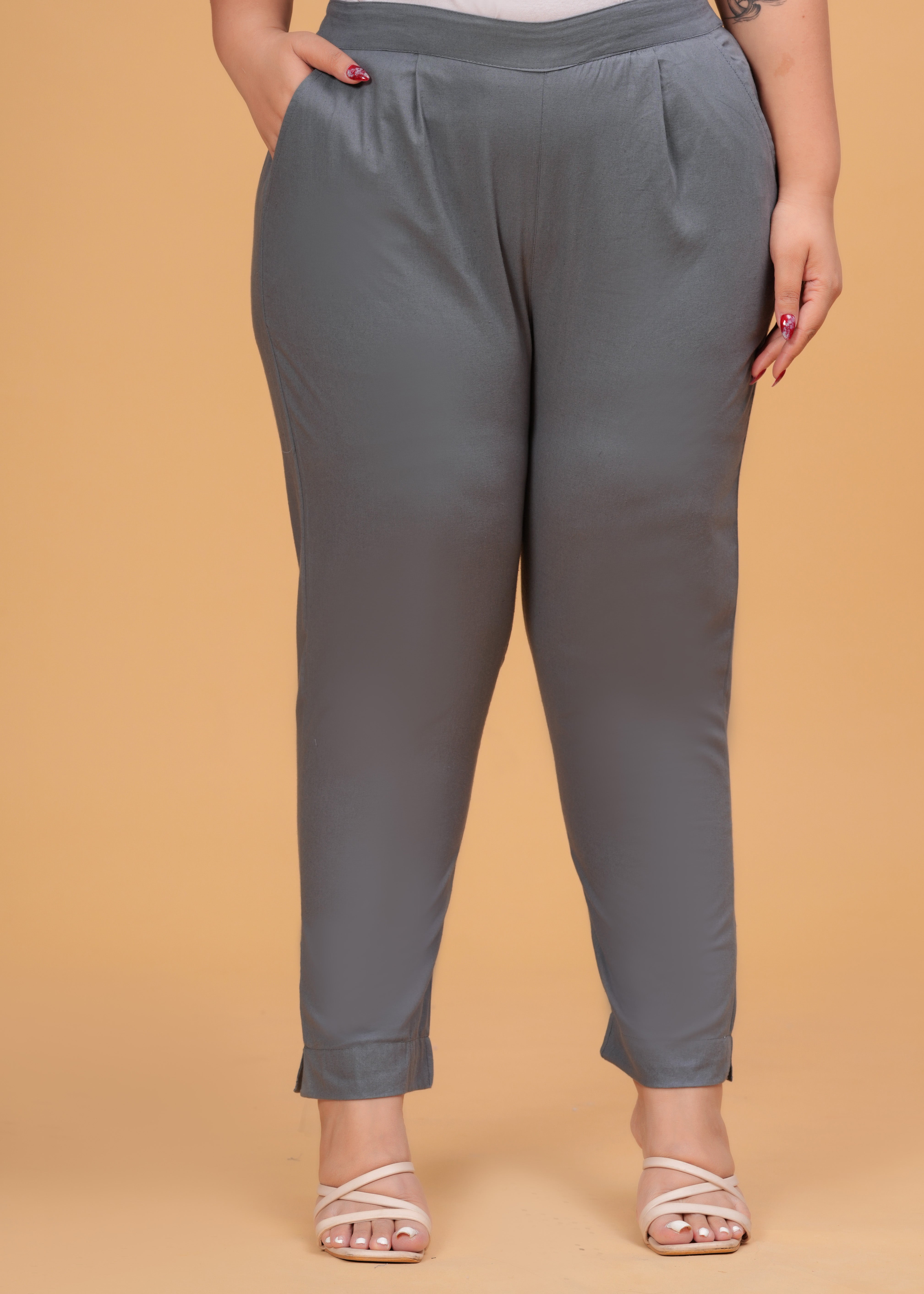 Grey Cotton Pant