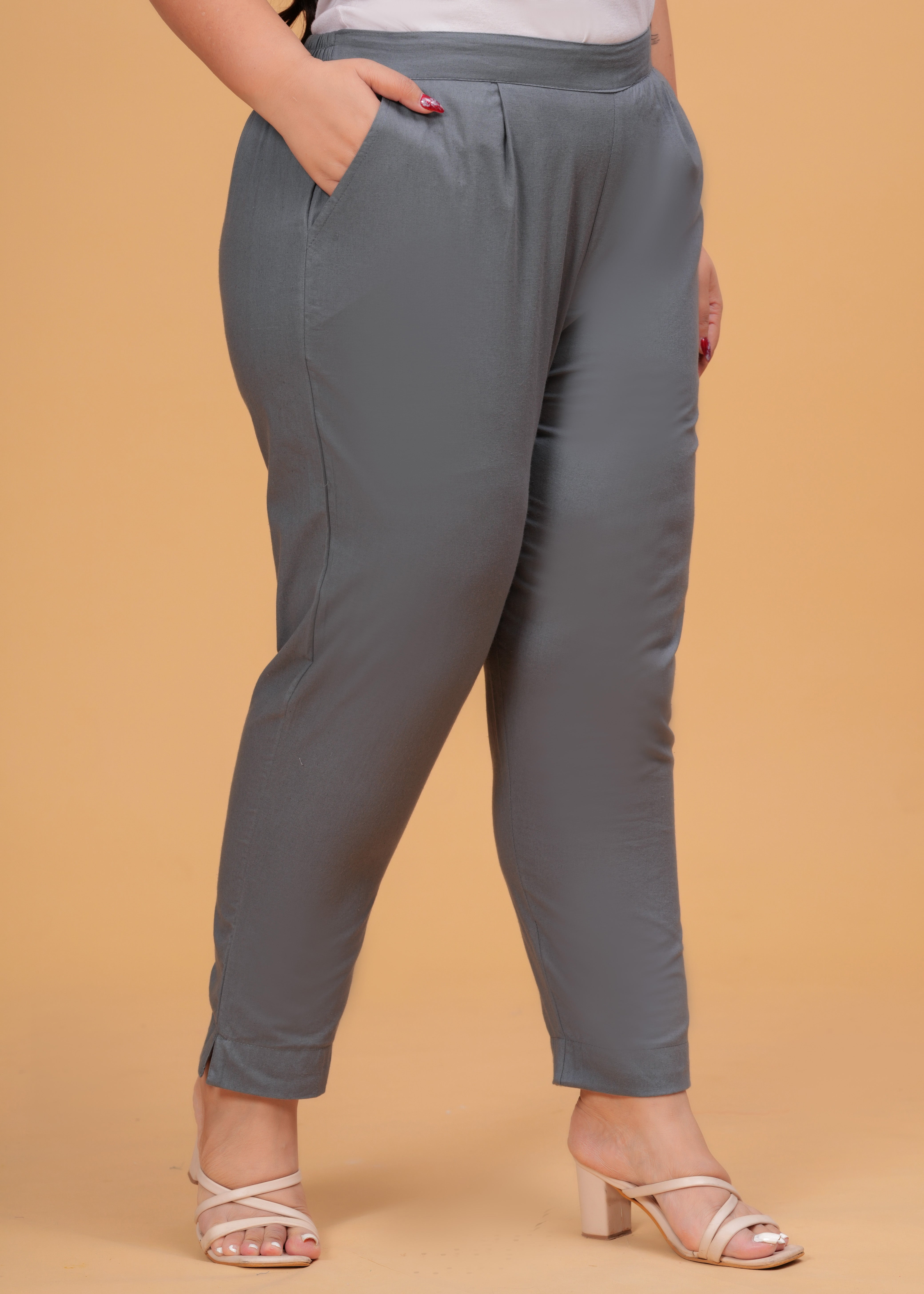 Grey Cotton Pant