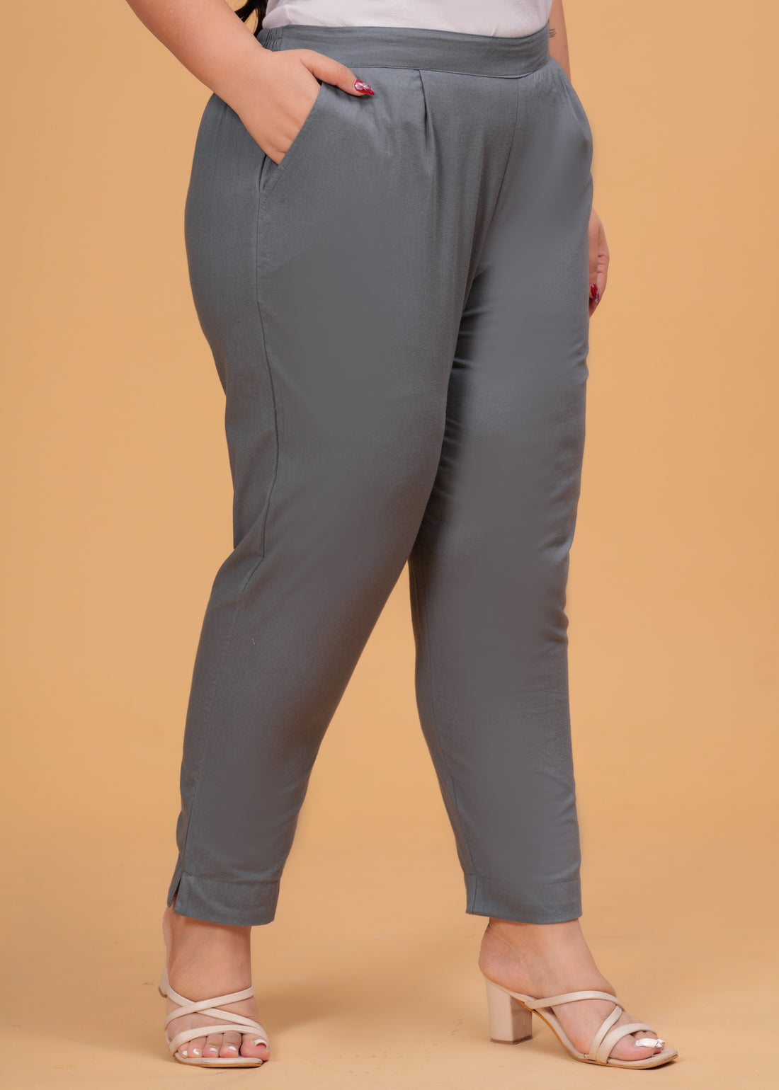 Grey Cotton Pant