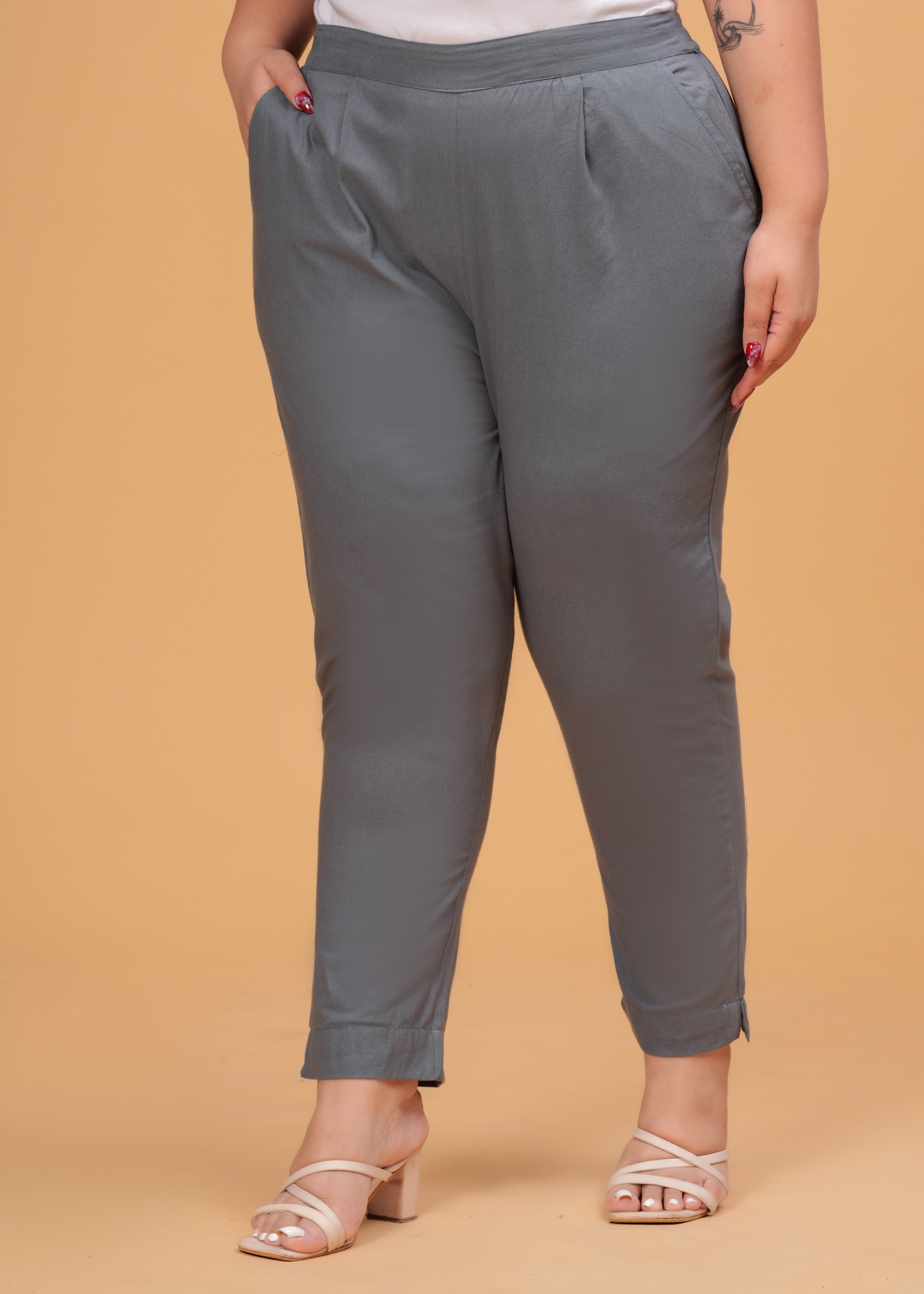 Grey Cotton Pant