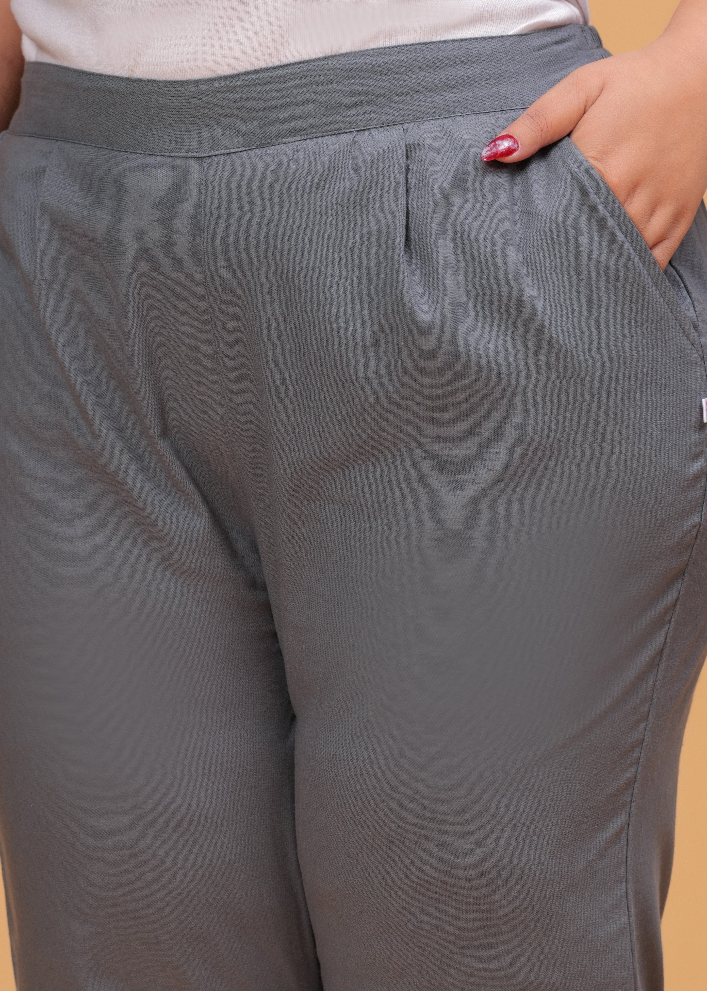 Grey Cotton Pant