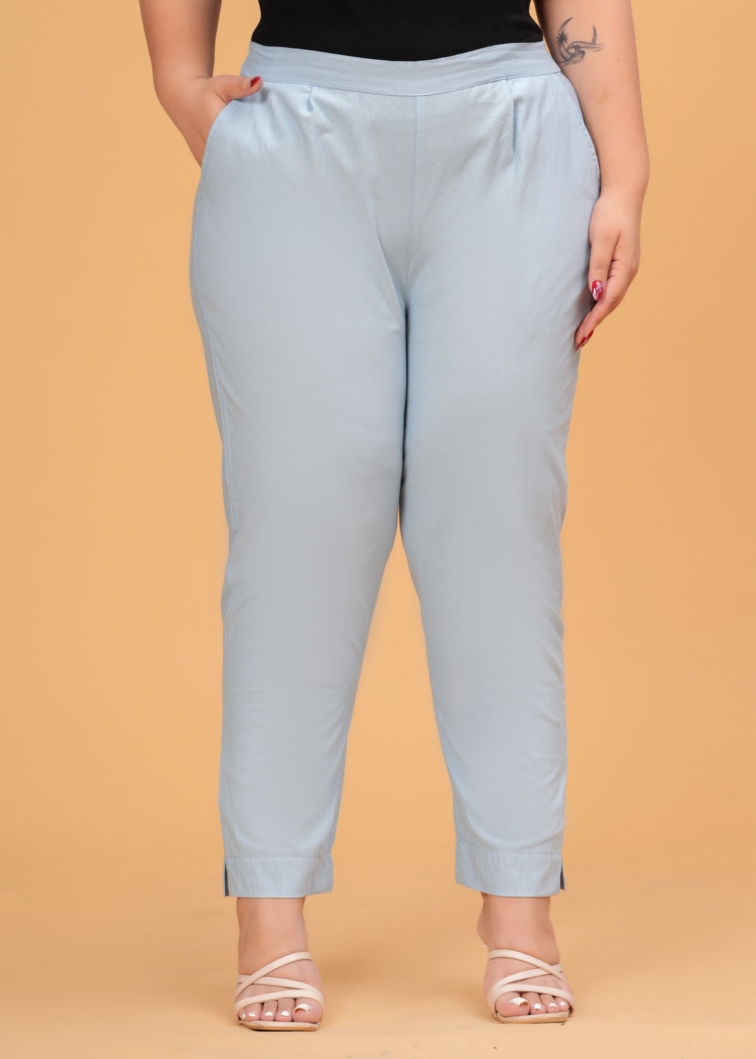 Denim Blue Cotton Pant