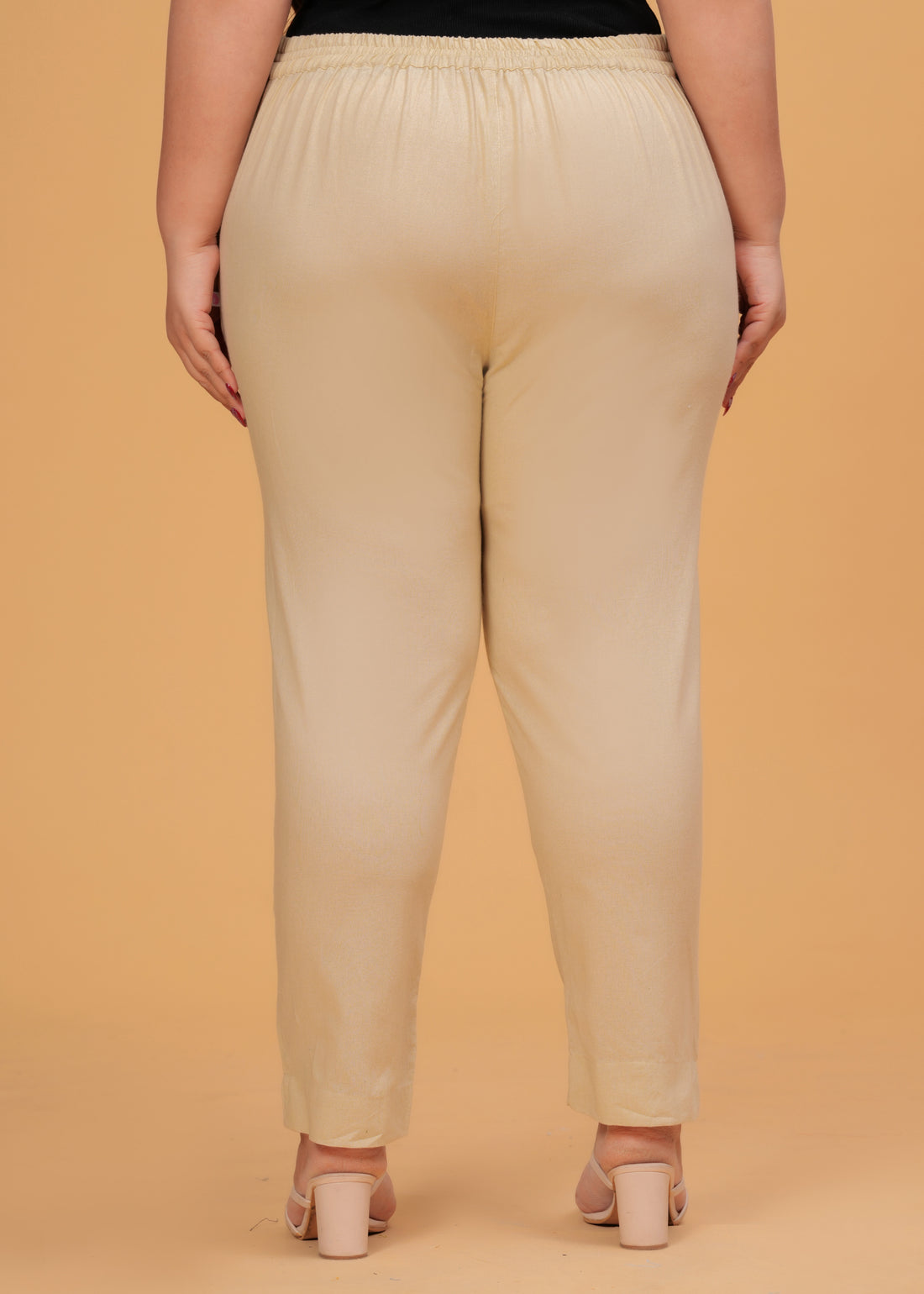 Beige Cotton Pant